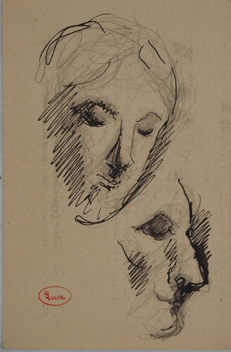 Etude pour visage féminin by Jean-Antoine Watteau, Print for Sale on Singulart
