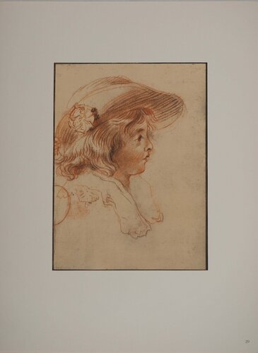 Profil du jeune garçon by Jean-Antoine Watteau, Print for Sale on Singulart