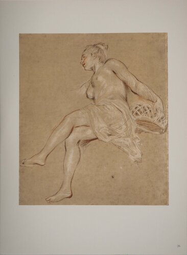 Etude pour l'allégorie du Printemps par Jean-Antoine Watteau, Édition en vente sur Singulart