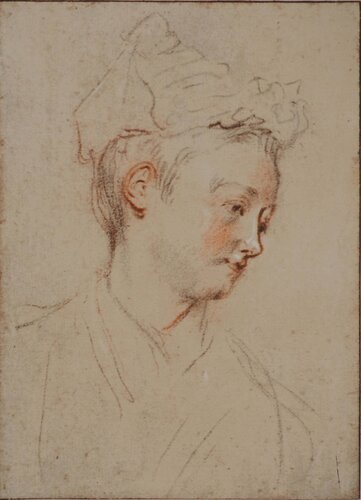 Jeune courtisane by Jean-Antoine Watteau, Print for Sale on Singulart