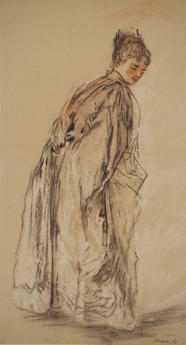 Femme au manteau by Jean-Antoine Watteau, Print for Sale on Singulart
