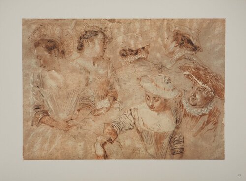 Groupe de courtisane par Jean-Antoine Watteau, Édition en vente sur Singulart