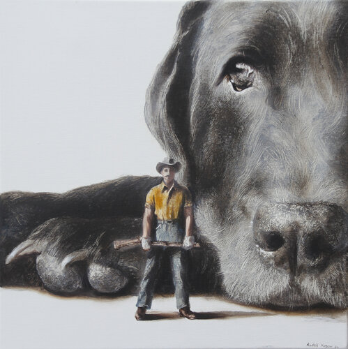 Defender di Rudolf Kosow, Pittura in vendita su Singulart