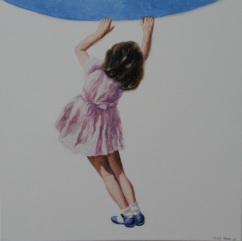 Looking for Blue van Rudolf Kosow, Schilderij te koop op Singulart