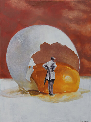 What a mess! by Rudolf Kosow, Painting for Sale on Singulart