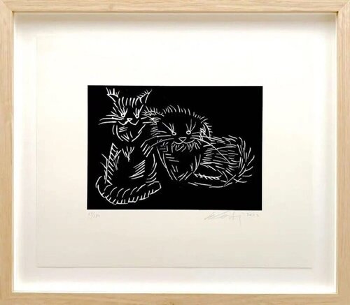 Cats, black by Ai Weiwei, Print for Sale on Singulart