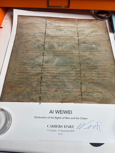 Declaration of the Rights of Man and the Citizen by Ai Weiwei, 版画 for Sale on Singulart