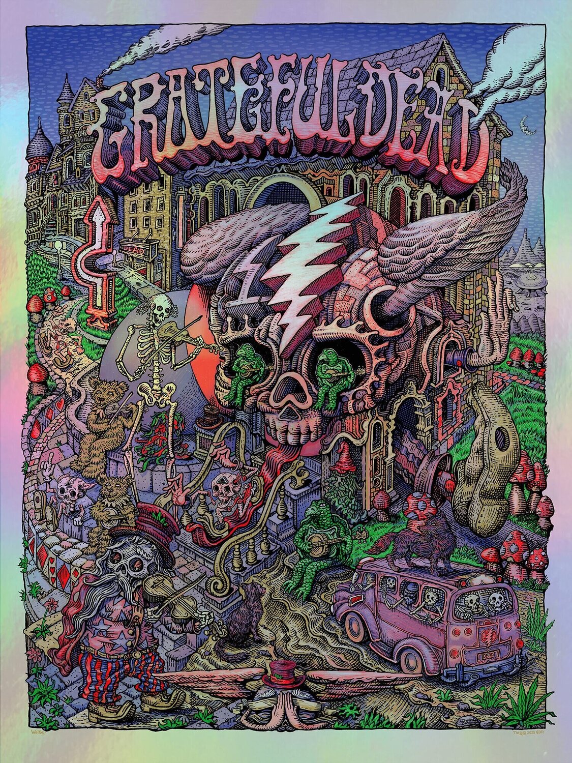 Grateful Dead Rainbow Foil Variant David Welker