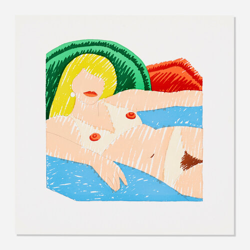 Shiny Nude (From the Rubber Stamp Portfolio) by Tom Wesselmann, Other Media for Sale on Singulart