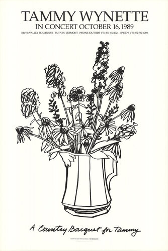Country Bouquet with Delphinium by Tom Wesselmann, 인쇄 for Sale on Singulart