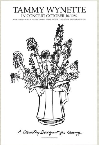 Country Bouquet with Delphinium (for Tammy Wynette) by Tom Wesselmann, 인쇄 for Sale on Singulart