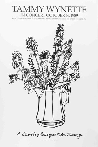 Country Bouquet with Delphinium (for Tammy Wynette) by Tom Wesselmann, 인쇄 for Sale on Singulart