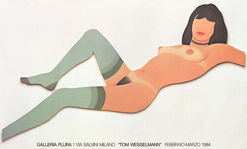 Reclining Nude with Green Stockings by Tom Wesselmann, 인쇄 for Sale on Singulart