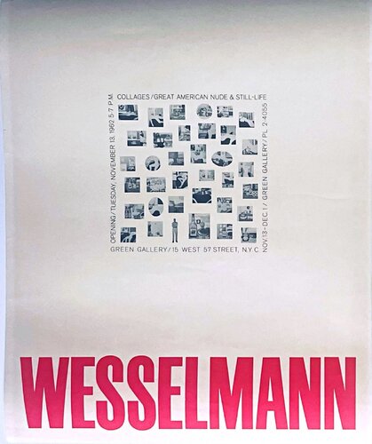 Tom Wesselmann - Collages/Great American Nude & Still Life - ORIGINAL Green Gallery poster by Tom Wesselmann, Print for Sale on Singulart