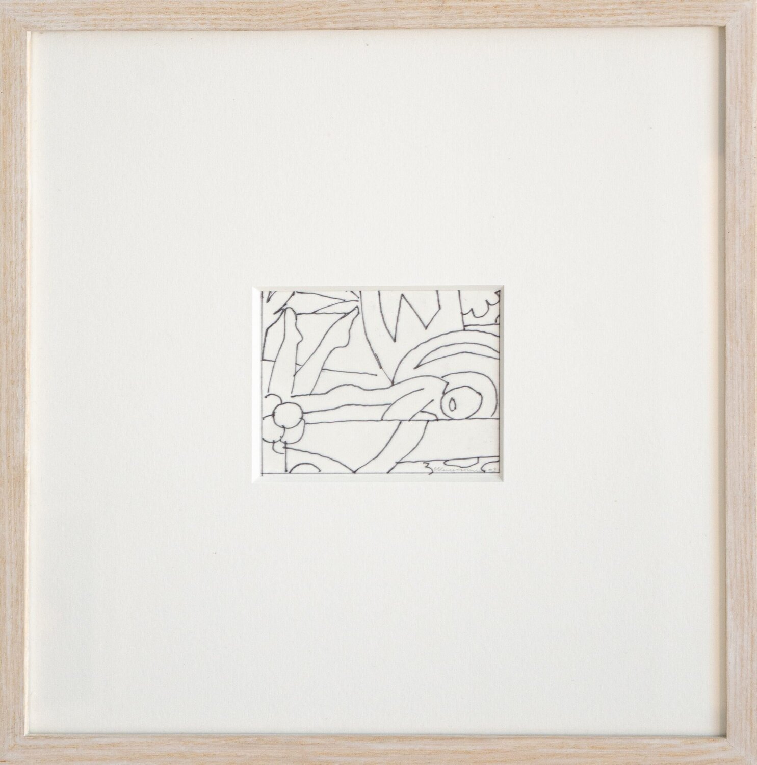Study for Sunset Nude Two Legs Up (Black & White) Tom Wesselmann Opera su carta in vendita