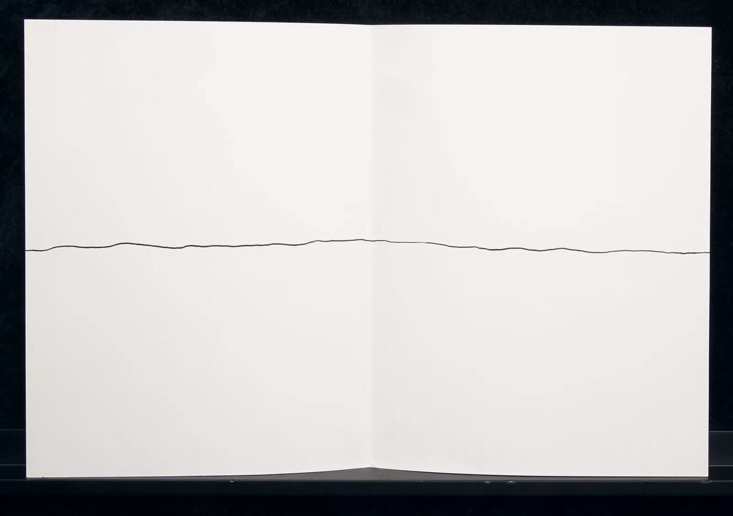 Untitled (Gestural Abstract, Modern, Minimalism, Monochrome) Robert Whitman Afdruk te koop