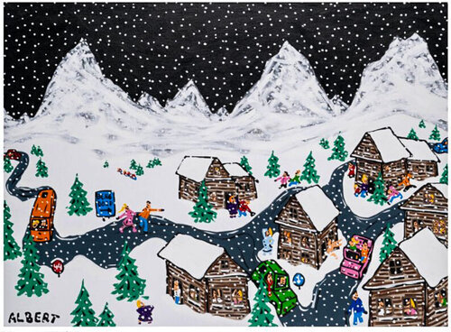 Love at Frost Sight di Albert Willem, Pittura in vendita su Singulart