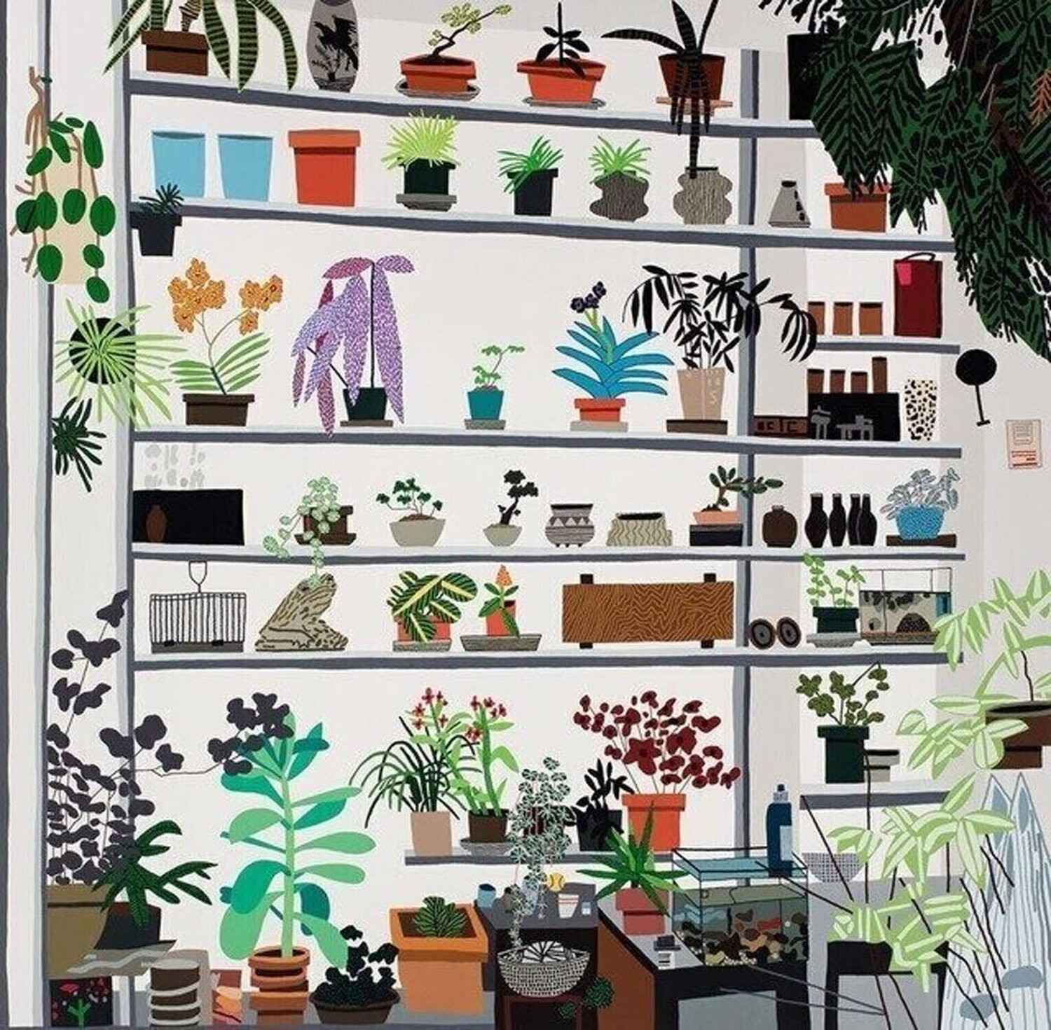 Large Shelf Still Life Jonas Wood Print for sale