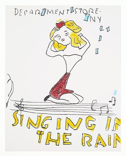 Singing In The Rain by Rose Wylie, Print for Sale on Singulart