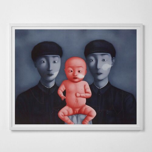 Comrades with Red Baby di Zhang Xiaogang, Stampa in vendita su Singulart