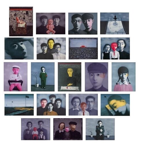 The Storyteller's Enchantments (Portfolio of 20) by Zhang Xiaogang, Work on Paper for Sale on Singulart