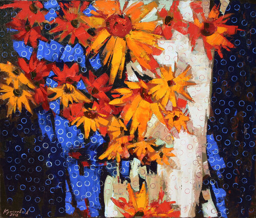 As a gift to the sun by Anastasia Kraineva, Painting for Sale on Singulart