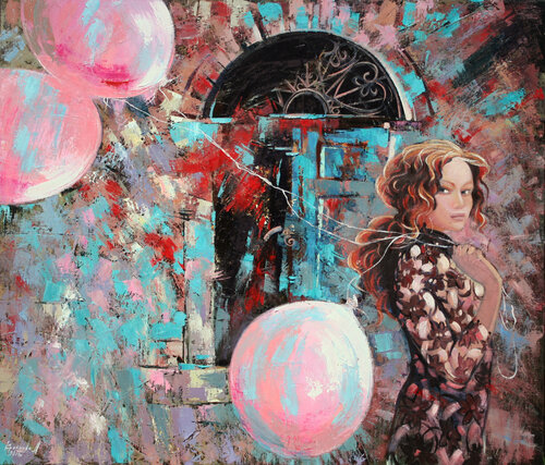 Pink dreams van Anastasia Kraineva, Schilderij te koop op Singulart