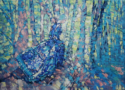 Forest song de Anastasia Kraineva, Pintura a la venta en Singulart