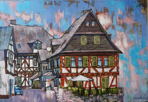 Sunny Braunfels. de Anastasia Kraineva, Pintura a la venta en Singulart