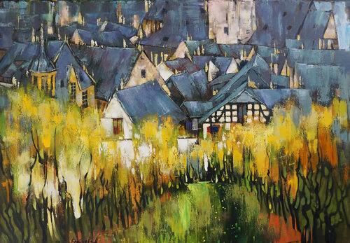 Autumn Ruedesheim von Anastasia Kraineva, Malerei kaufen auf Singulart