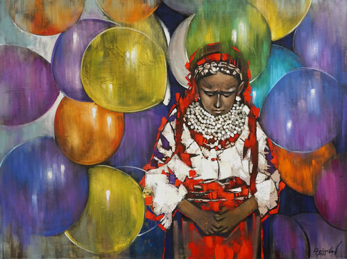 Stolen happiness. 1932-33. van Anastasia Kraineva, Schilderij te koop op Singulart