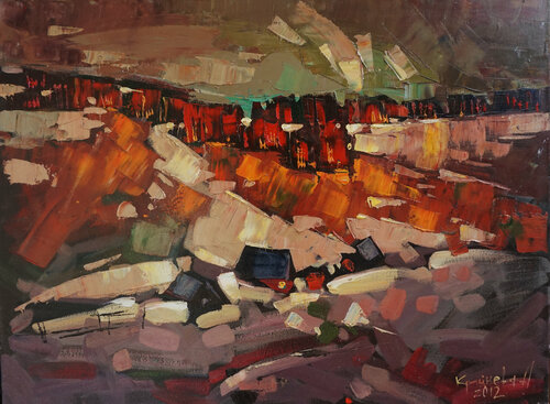Almost winter di Anastasia Kraineva, Pittura in vendita su Singulart