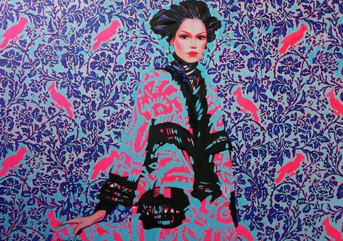 Paradise bird by Anastasia Kraineva, Painting for Sale on Singulart