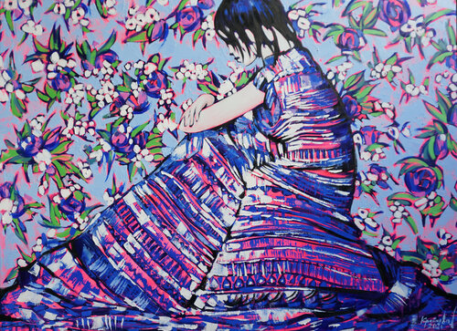 Fragile spring par Anastasia Kraineva, Peinture en vente sur Singulart