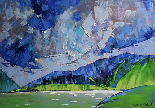 Bay par Anastasia Kraineva, Peinture en vente sur Singulart