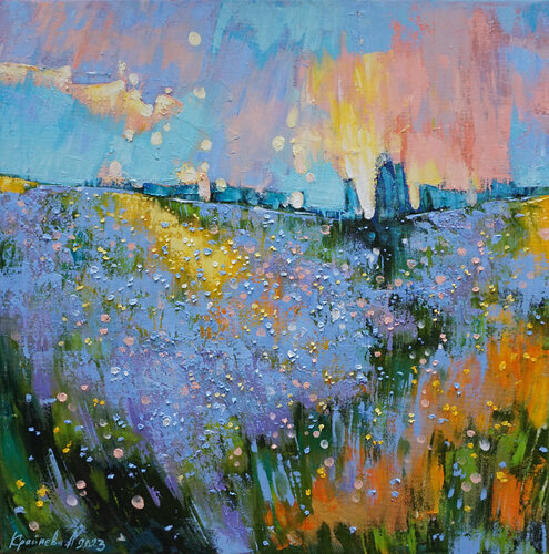Fragrant blanket. par Anastasia Kraineva, Peinture en vente sur Singulart