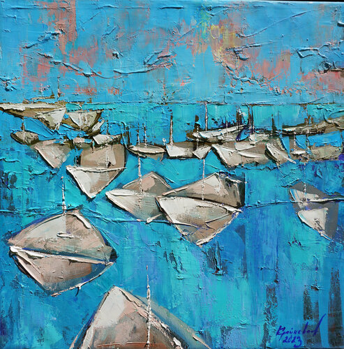 Boats von Anastasia Kraineva, Malerei kaufen auf Singulart