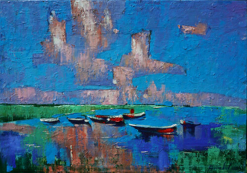 Silence par Anastasia Kraineva, Peinture en vente sur Singulart