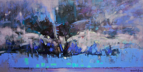 Sky over the Dnieper par Anastasia Kraineva, Peinture en vente sur Singulart