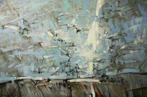 Wind from the north par Anastasia Kraineva, Peinture en vente sur Singulart