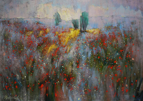 All summer in one day van Anastasia Kraineva, Schilderij te koop op Singulart