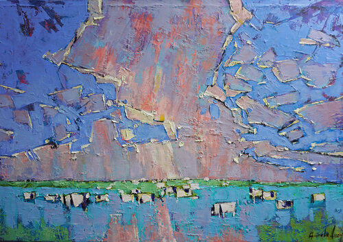 Rivers of milk von Anastasia Kraineva, Malerei kaufen auf Singulart