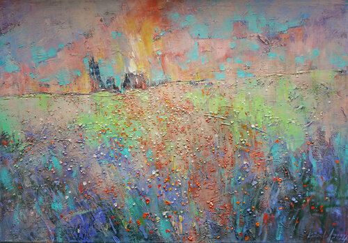 Summer won't wait di Anastasia Kraineva, Pittura in vendita su Singulart