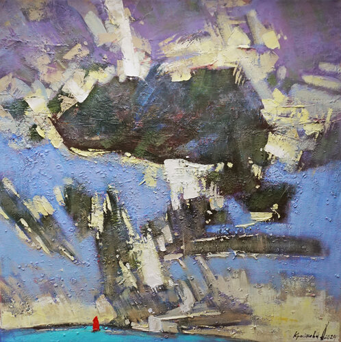 Sailboat di Anastasia Kraineva, Pittura in vendita su Singulart