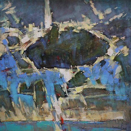 Somewhere in the clouds de Anastasia Kraineva, Pintura a la venta en Singulart