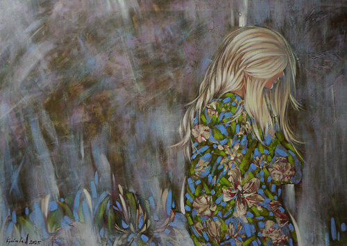 Enchanted by melancholy van Anastasia Kraineva, Schilderij te koop op Singulart