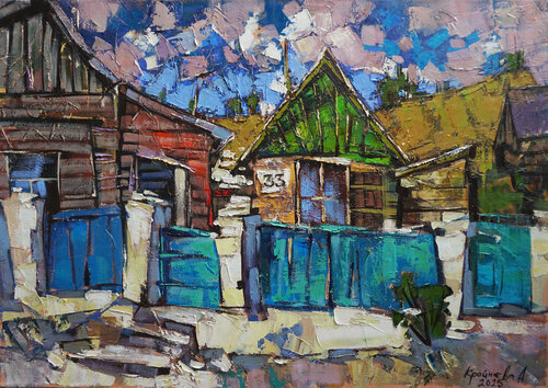 Carpathians-Charleston de Anastasia Kraineva, Pintura a la venta en Singulart