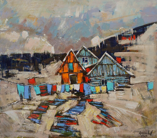 Warm winter de Anastasia Kraineva, Pintura a la venta en Singulart