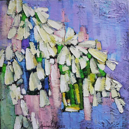 The first flowers di Anastasia Kraineva, Pittura in vendita su Singulart