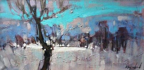 Frosty morning von Anastasia Kraineva, Malerei kaufen auf Singulart